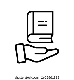 Icono de contorno de Vector de Educación. Archivo Eps10 