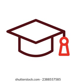Iconos De Dos Colores De La Línea Delgada Del Vector Educativo Para Uso Personal Y Comercial.
