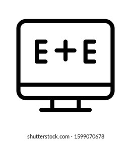 education vector thin line icon 