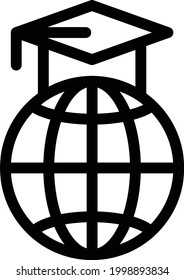 education vector thin line icon