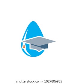 Education Water Logo Icon Design