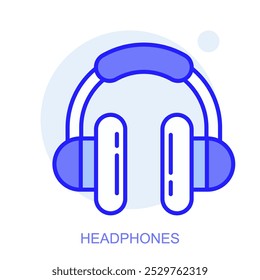 Icône de web d'Éducation dans le style de ligne pour l'application de web et mobile. Symbole d'un casque. Illustration vectorielle