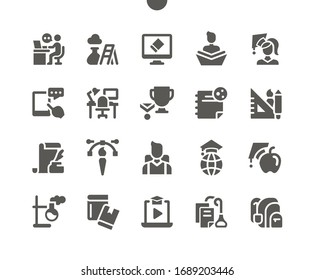 Education Well-crafted Pixel Perfect Vector Solid Icons 30 2x Grid for Web Graphics and Apps. Simple Minimal Pictogram