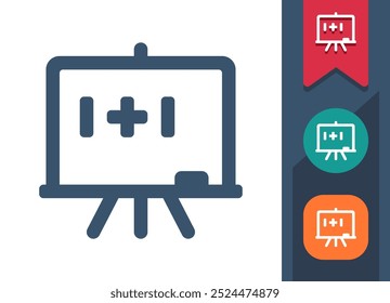 Education, Whiteboard, Classroom, Knowledge Icon. Professional, pixel perfect icon. EPS 10 format.