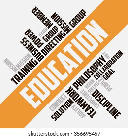 Education word cloud concept