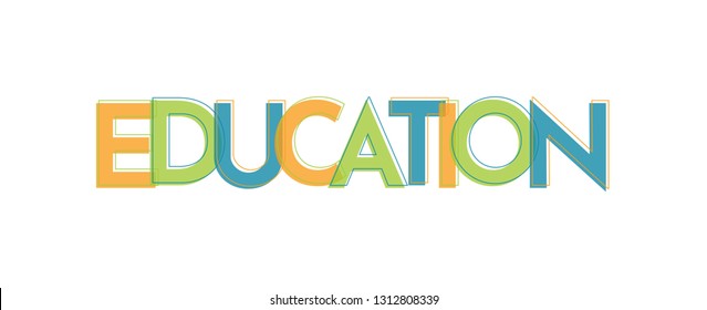 Education word concept. "Education" . Use for cover, banner, blog. 