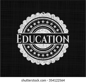 Ausbildung mit Chalkboard-Textur