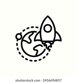 education_astronomy icon, isolated icon in light background, perfect for website, blog, logo, graphic design, social media, UI, mobile app