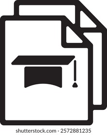 education_curriculum icon black and white