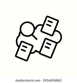 education_search icon, isolated icon in light background, perfect for website, blog, logo, graphic design, social media, UI, mobile app
