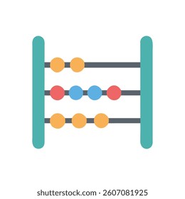 Educational Abacus Counter Icon. Design of Fitness and Gym Icons.