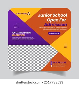 Educational Advertisement Social Media Post Design 