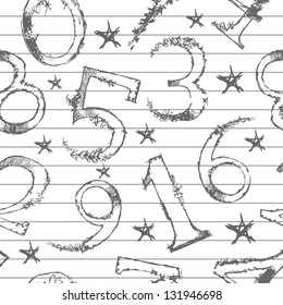 Educational background with numerical numbers.