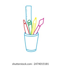 Educational background for yearbooks school doodles