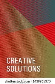 Educational brochure cover. Advanced technological concept. Future geometric pattern Eps10 vector. Corporate report mockup