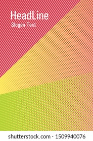 Educational brochure cover. Advanced technological concept. Future geometric pattern Eps10 vector. Corporate report mockup