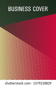 Educational brochure cover. Advanced technological concept. Future geometric pattern Eps10 vector. Corporate report mockup
