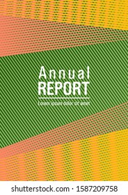 Educational brochure cover. Advanced technological concept. Future geometric pattern Eps10 vector. Corporate report mockup