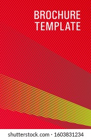 Educational brochure cover. Advanced technological concept. Future geometric pattern Eps10 vector. Corporate report mockup