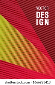 Educational brochure cover. Advanced technological concept. Future geometric pattern Eps10 vector. Corporate report mockup