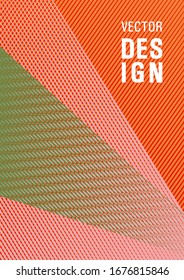 Educational brochure cover. Advanced technological concept. Future geometric pattern Eps10 vector. Corporate report mockup