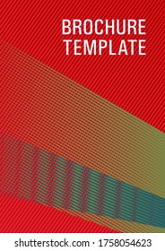 Educational brochure cover. Advanced technological concept. Future geometric pattern Eps10 vector. Corporate report mockup