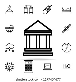educational building icon. Science icons universal set for web and mobile