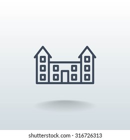 educational buildings icon