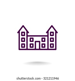 educational buildings icon