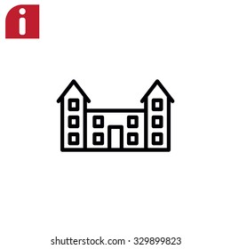educational buildings icon