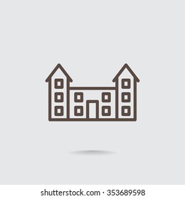 educational buildings icon