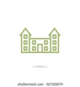 educational buildings icon
