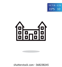 educational buildings icon
