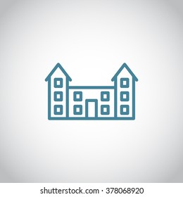 educational buildings icon