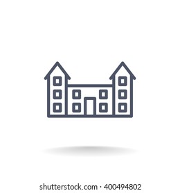 educational buildings icon
