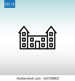 educational buildings icon