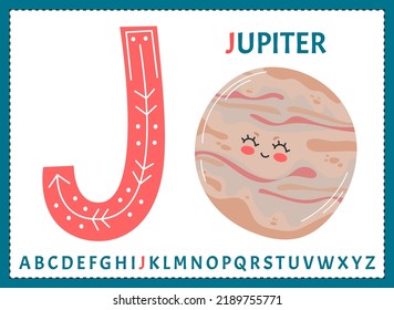 Educational Cartoon Illustration Letter J Alphabet Stock Vector ...