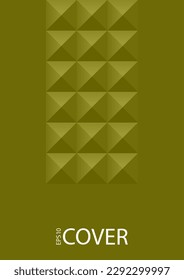 Bildkatalog-Titelseite mokup Beispielgrafik Design. Bauhaus Stil Retro-Banner-Layout Beispiel Eps10. Vertikales Kartendesign für geometrische Elemente