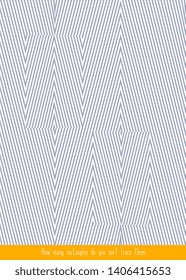 Educational children game. Optical illusions. Find the hidden shape