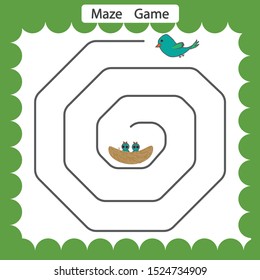 Educational children game for preschool, Handwriting activity sheet, worksheet for kids.