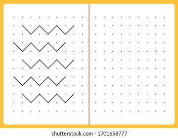 Worksheet Trace The Shapes And Color High Res Stock Images Shutterstock