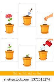 Educational children game, vector illustration. Logic game