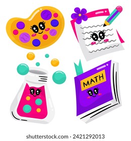 Educational colorful vector for kids