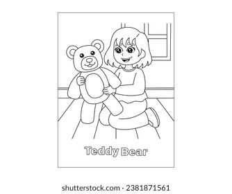 educational coloring pages for kids, cute teddy bear coloring page animal drawings teddy bear coloring pages iso size ready print, teddy bear drawing.