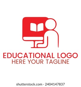 Plantilla de diseño de logotipo creativo educativo
