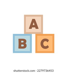 Educational cubes with letters for kids 