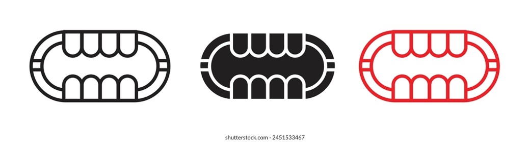 Educational Dental Model Icon for Teaching Oral Health Practices