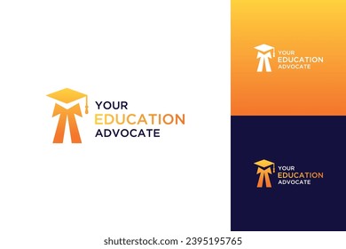 logotipo de diseño educativo, o uniforme con sombrero de graduación