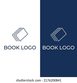 Educational digital book and online knowledge learning book logo and symbol vector icon.
