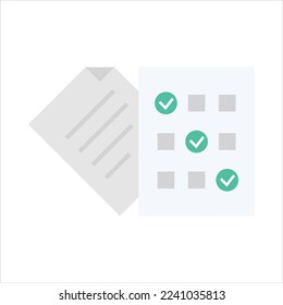 Diseño de símbolo de icono del vector de examen educativo